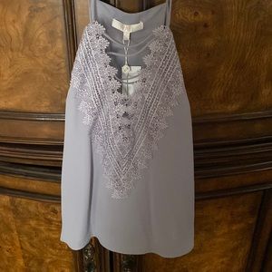 Wayf lace trimmed top NWT